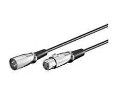 MicroConnect XLR-Kabel XLR (M) - XLR (F) 3M schwarz