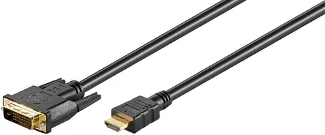 MicroConnect Kabel Dual-Link HDMI (M) - DVI-D 24+1 (M) 1,8m schwarz / FullHD (1920x1080) @ 60Hz / bidirektional 