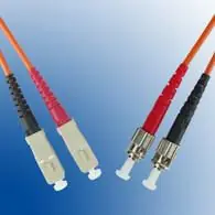 MicroConnect Cable ST/SC Multimode Duplex OM1 2m orange