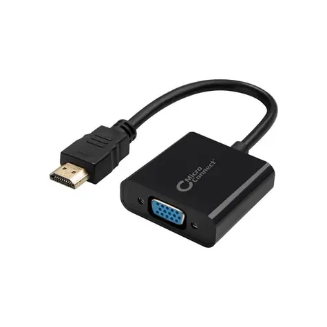 MicroConnect Adapter HDMI (M) - VGA (F) 0,15 m schwarz / 1920 x 1080 @ 60Hz