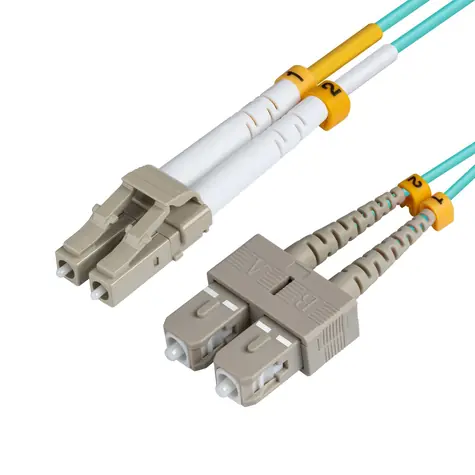 MicroConnect Cable LC/SC Multimode Duplex OM3 15m blau