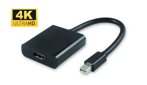 MicroConnect Adapter Aktiv mini DisplayPort 1.2 (M) - HDMI (F) schwarz / 4K @ 60Hz / 21,6Gbit/s