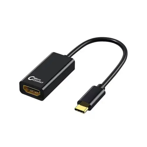 MicroConnect Adapter USB-C (M) - HDMI (F) Slim-Design 0,15m schwarz / 4K @ 60Hz
