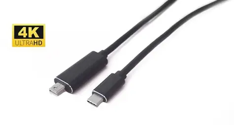 MicroConnect -Kabel USB-C (M) - Mini DisplayPort (M) 2 m schwarz 