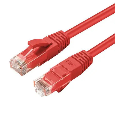 MicroConnect CAT6 U/UTP 20m rot / LSZH