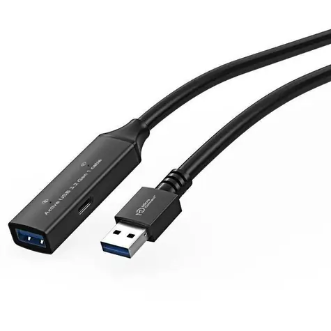 MicroConnect Aktives Verlängerungskabel USB3.0 A (M) - USB3.0 A (F) 5m schwarz / 5000Mbit/s