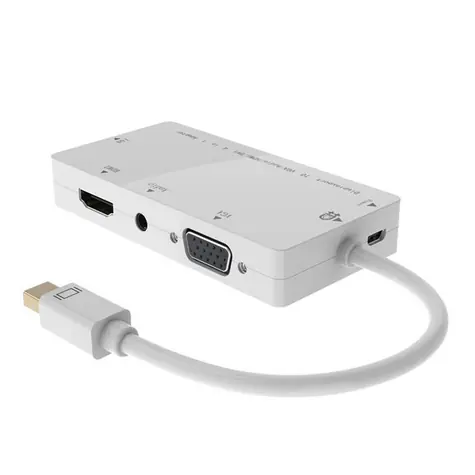 MicroConnect Adapter Mini DisplayPort 1.2 (M) - DVI-I/HDMI/VGA/Buchse weiß