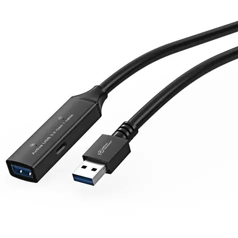 MicroConnect Aktives Verlängerungskabel USB3.0 A (M) - USB3.0 A (F) 10m schwarz / 5000Mbit/s