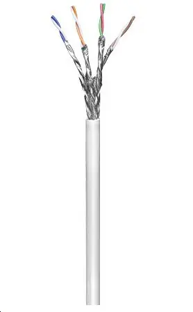 MicroConnect CAT6 S/FTP SOLID 100 m weiß / PVC