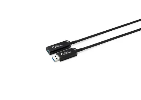 MicroConnect Premium Glasfaserkabel USB3.0 A (M) - USB3.0 A (F) 20m schwarz / 5000Mbit/s
