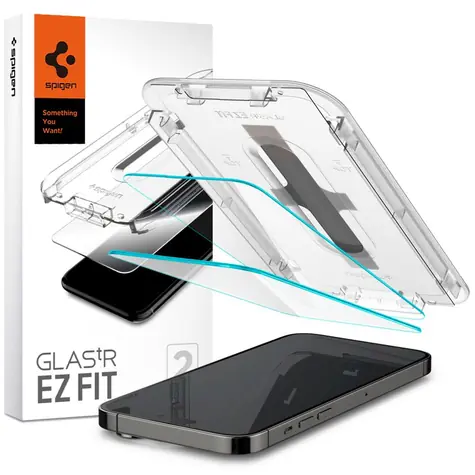 Spigen tR EZ Fit Schutzglas für Apple iPhone 14 Pro 2 Stk