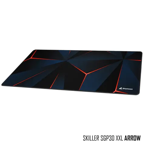 Sharkoon SKILLER SGP30 ARROW schwarz / Mauspad / XXL groß / rutschfest 