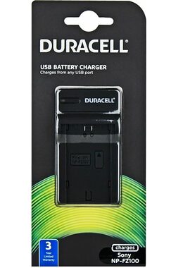 Duracell Akkuladegerät - DRS5961 für Sony NP-FZ100 / schwarz