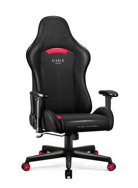Diablo X-ST4RTER schwarz / Gamingstuhl / verstellbar / Rückenlehnen / Rollen / Belastbarkeit 120 kg