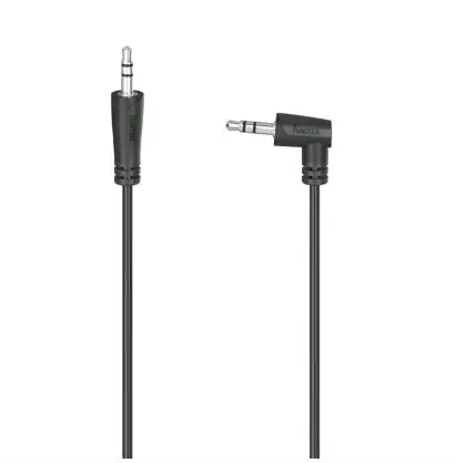 HAMA 205285 Audiokabel Klinke - Klinke 90 st. 0,5 m schwarz 