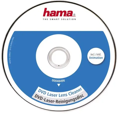 HAMA 48496 DVD-Laufwerk Lasersensor-Reinigungsscheibe / Trockenverfahren