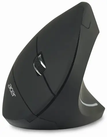 Acer Vertikale kabellose Maus schwarz / kabellose optische Maus / 1600 DPI / 2,4 GHz / 6 Tasten 
