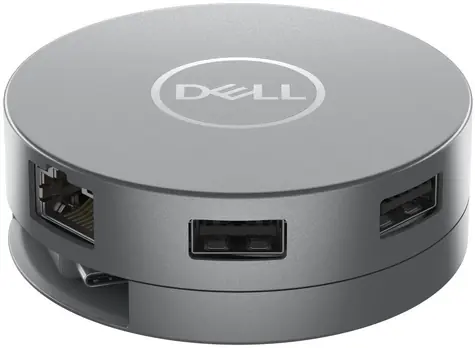 DELL DA305 grau / Port-Replikator / Anschluss über USB Typ C & HDMI & DisplayPort & RJ-45 & 2x USB 3.1 & USB-C