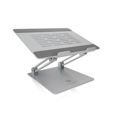 Icy Box IB-NH300 silber / Laptophalter / höhenverstellbar / bis 17" / Aluminium