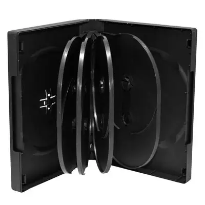 MediaRange BOX35-10 DVD-Hülle für 10 Discs schwarz / 33 mm 