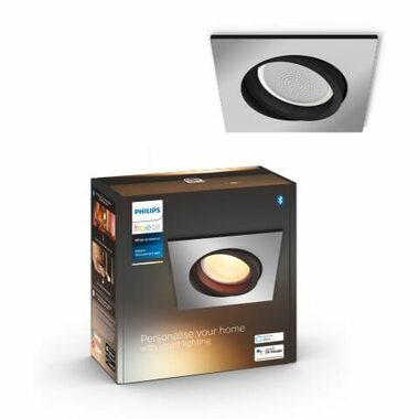 Philips Hue WA Milliskin Decken-LED-Leuchte quadratisch 1xGU10 5W / 350lm / 2200-6500K / IP20 