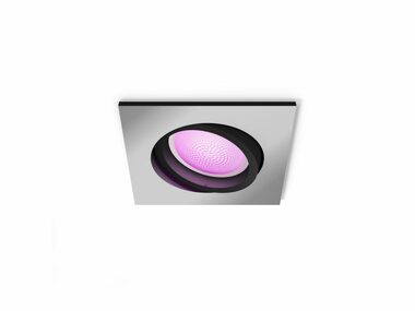 Philips Hue WACA Centura Decken-LED-Leuchte quadratisch GU10 5,7W Aluminium / 350lm / 2000-6500K / RGB / IP20
