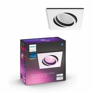 Philips Hue WACA Centura LED-Einbauleuchte quadratisch GU10 1x5,7W weiß / 350lm / 2000-6500K / RGB / IP20 