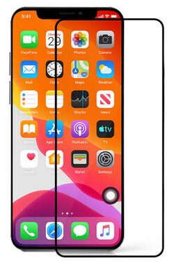 CUBE1 Full-Cover Schutzglas 2.5D für Apple iPhone 12/12 Pro schwarz / über das gesamte Display / 0,33 mm / Härte 9H