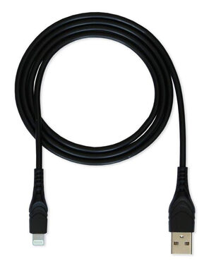 CUBE1 Datenkabel USB-C - Lightning 1,2 m schwarz / USB-C (M) / Lightning (M) / PD 18 W / Nylon