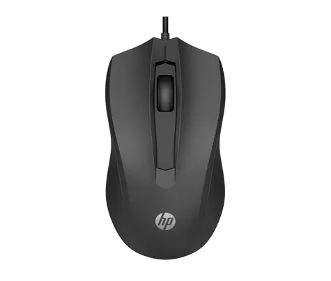 HP 100 schwarz / kabelgebundene Maus / optisch / 1600 dpi / USB