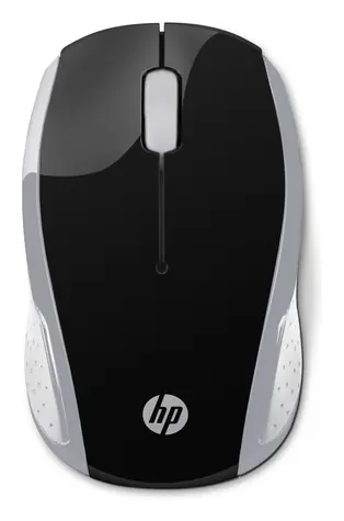 HP 200 silber / kabellose Maus / optisch / 1000 dpi / USB