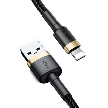 Baseus CALKLF-BV1 Kabel USB-A auf Lightning 1m schwarz-gold / 2,4A