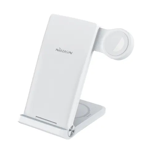 Nillkin PowerTrio 3in1 kabelloses Ladegerät für Apple Watch weiß (MFI)