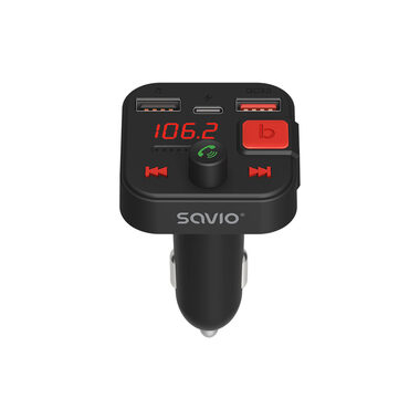Savio TR-15 FM-Transmitter mit LCD / Bluetooth 5.3