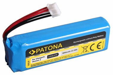 Patona Akku für Lautsprecher JBL Charge 2+/Charge 3 (2015) 6000mAh / 3,7V / Li POL