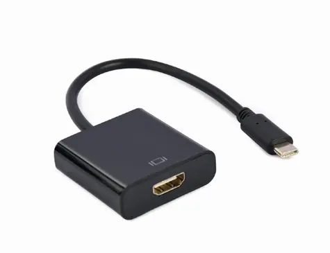 Gembird Adapter USB Typ-C (M) auf HDMI (F) 0,15 m schwarz