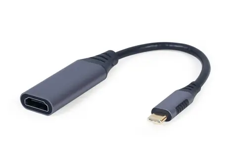 Gembird Adapter USB Typ-C (M) auf HDMI (F) 0,15 m grau