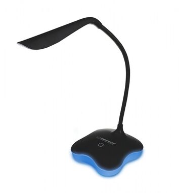 Esperanza ELD105K Mimosa schwarz / LED-Tischleuchte / 5500K / einstellbare Helligkeit