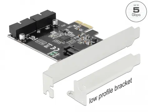 DeLock PCI Express Karte - 2 x interne Pin Anschlüsse / USB 3.0