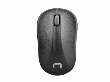 Natec Toucan schwarz / kabellose optische Maus / 1600 DPI / 2,4 GHz / 3 Tasten