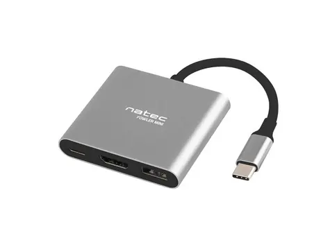 Natec Fowler mini / Multiport-Adapter / 4K HDMI / 1 xUSB 3.0 / 1x USB-C 
