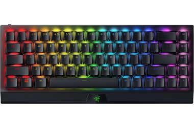 Razer BlackWidow V3 Mini HyperSpeed Yellow Switch US Schwarz / Gaming-Tastatur / Mechanisch / BT / Razer Yellow Switches
