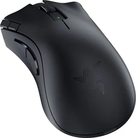 Razer Deathadder V2 X HyperSpeed Schwarz / kabellose Gaming-Maus / optisch / 14000 DPI / 2,4 GHz / BT / 7 Tasten