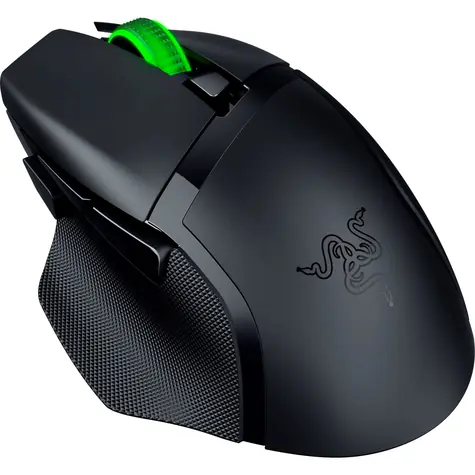 Razer Basilisk V3 X HyperSpeed Schwarz / kabellose Gaming-Maus / optisch / 18000 DPI / 2,4 GHz / BT / 9 Tasten
