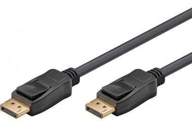 Goobay Kabel DisplayPort 1,2 M auf DisplayPort 1,2 M 3M schwarz