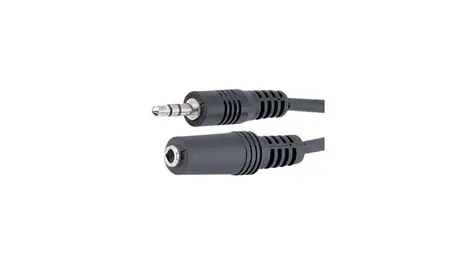 Goobay 50090 Audio-Verlängerungskabel 3-poliger 3,5-mm-Klinkenstecker 5 m