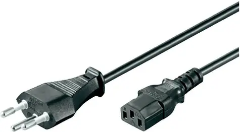 Goobay 93617 IEC-Anschlusskabel 2 m schwarz