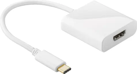 Goobay 66259 USB-C-auf-HDMI-Adapter weiß