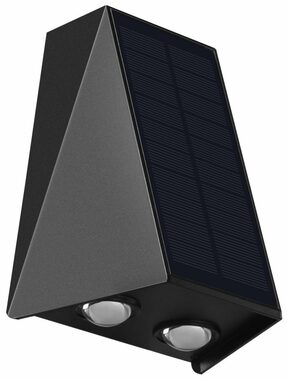 Immax WALL-4 Solarwand-LED-Außenbeleuchtung mit Lichtsensor / 2W