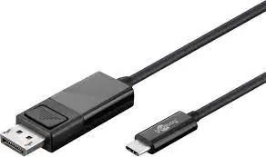 Goobay 79295 Kabeladapter USB-C - DisplayPort (4k 60 Hz) 1,20 m schwarz